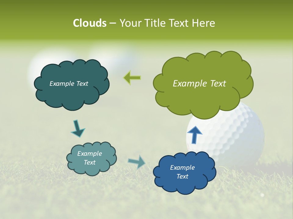 Green Ball Chip PowerPoint Template
