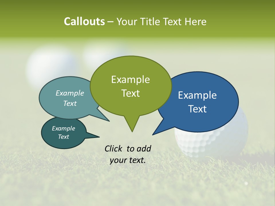 Green Ball Chip PowerPoint Template