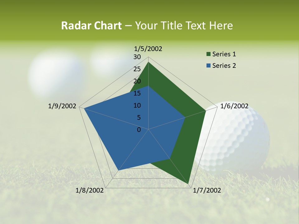 Green Ball Chip PowerPoint Template