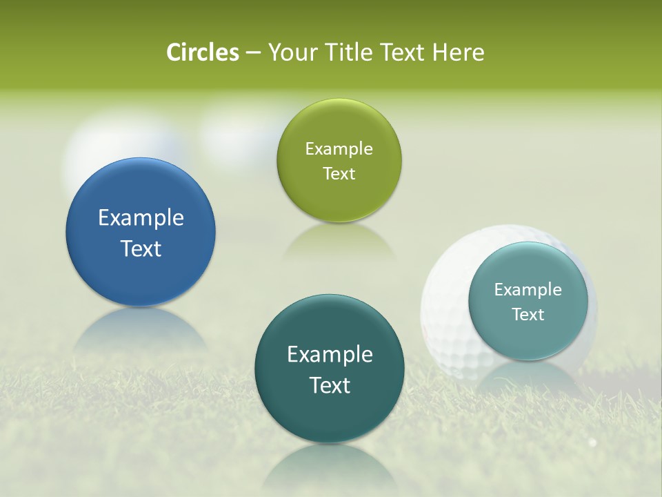 Green Ball Chip PowerPoint Template