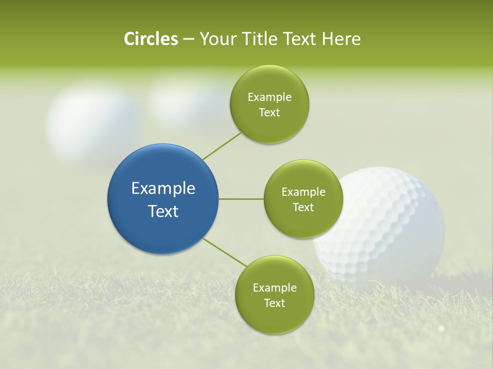 Green Ball Chip PowerPoint Template