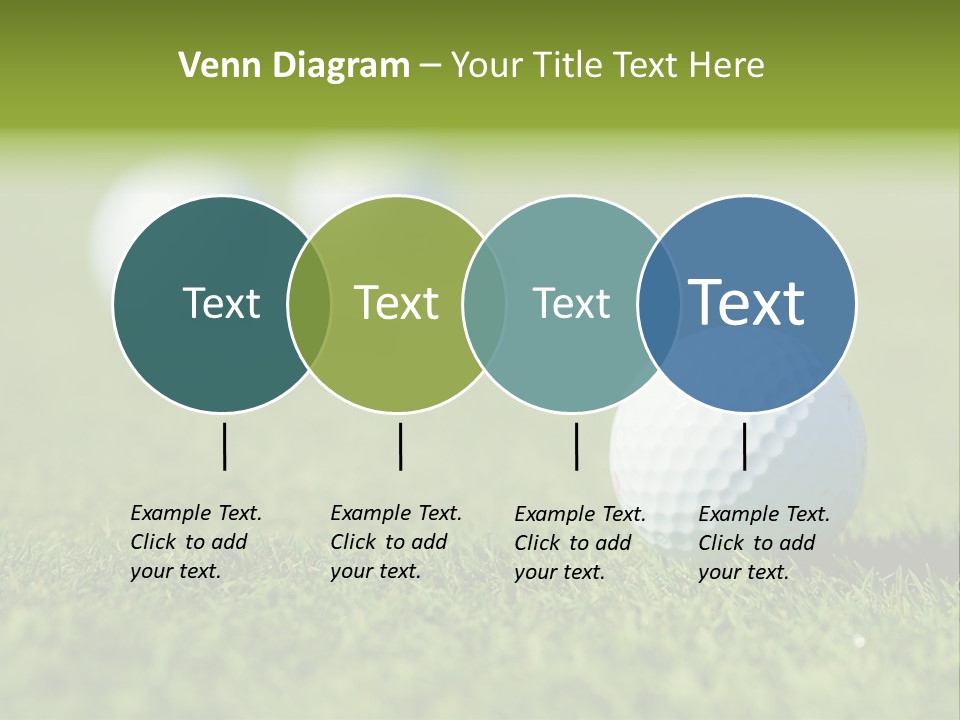 Green Ball Chip PowerPoint Template