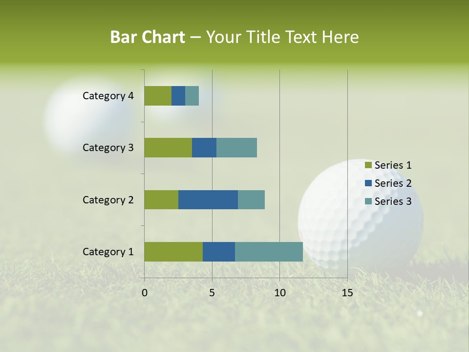 Green Ball Chip PowerPoint Template