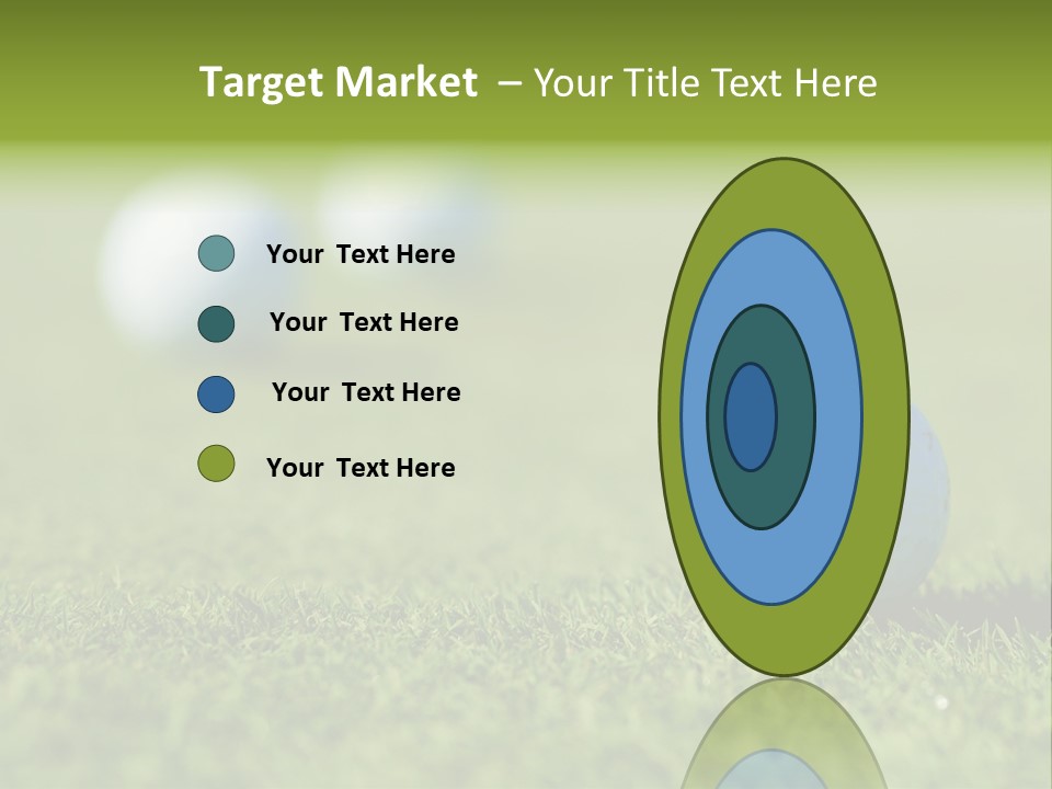 Green Ball Chip PowerPoint Template