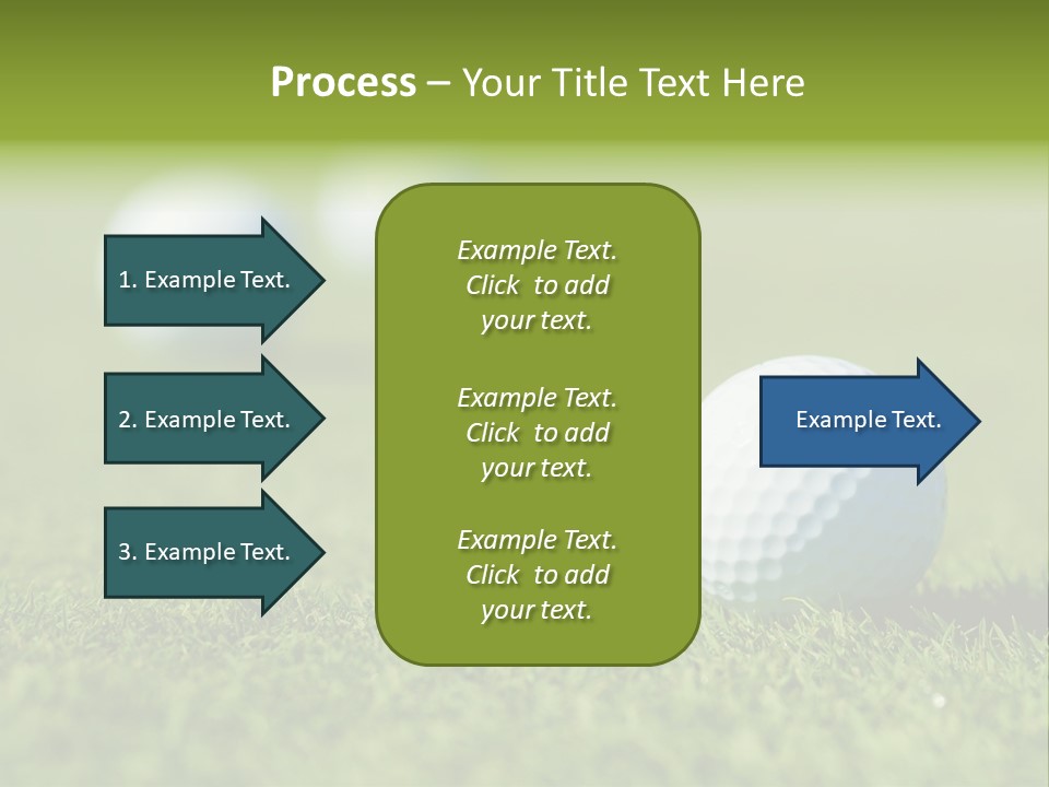 Green Ball Chip PowerPoint Template
