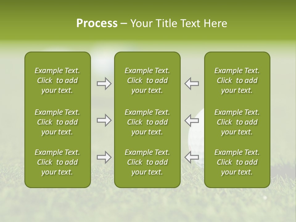Green Ball Chip PowerPoint Template