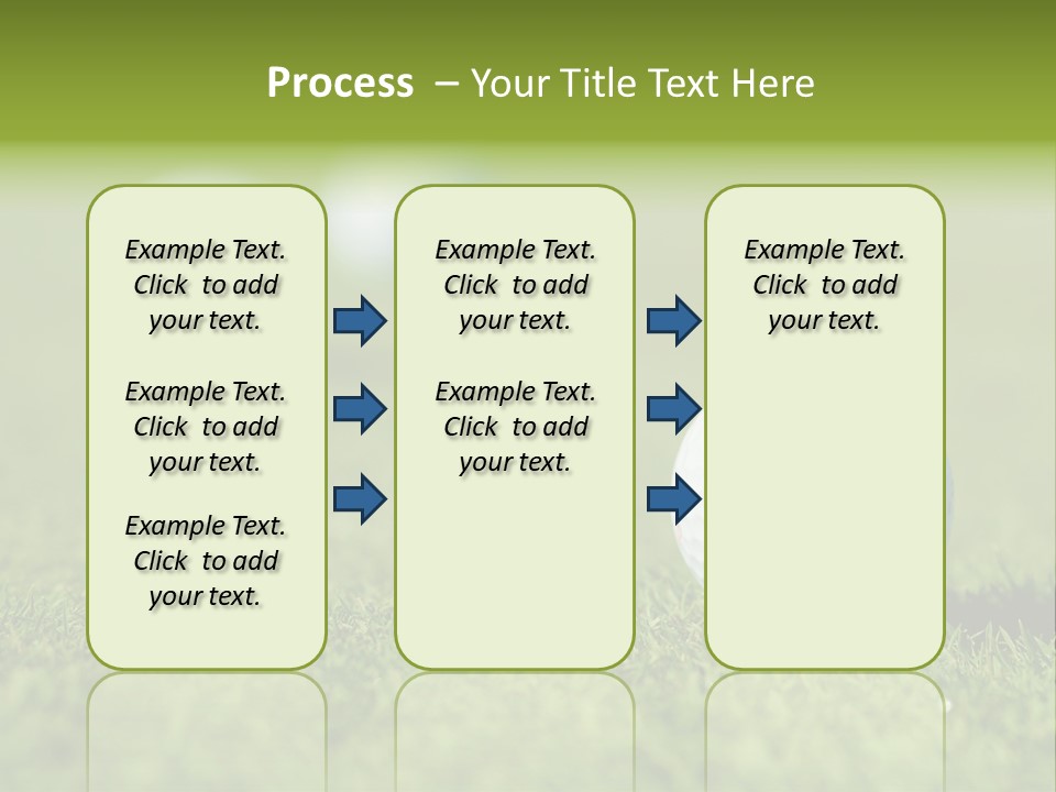 Green Ball Chip PowerPoint Template