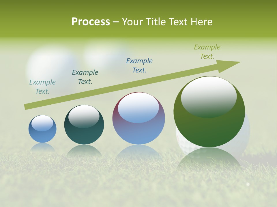 Green Ball Chip PowerPoint Template