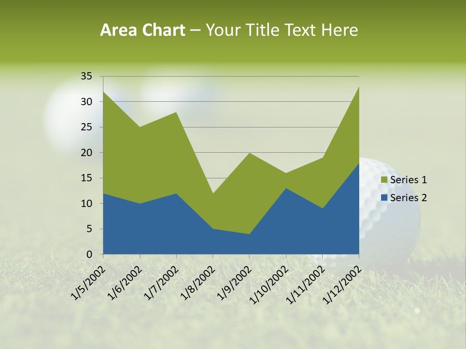 Green Ball Chip PowerPoint Template