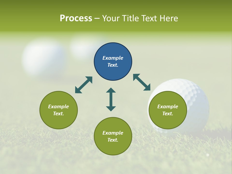 Green Ball Chip PowerPoint Template