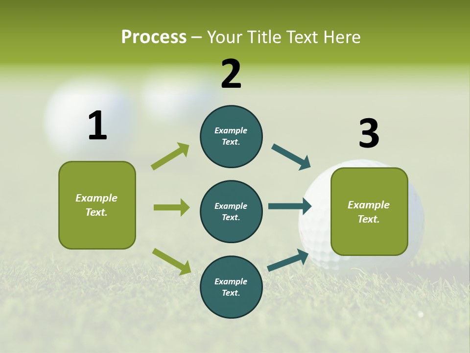 Green Ball Chip PowerPoint Template