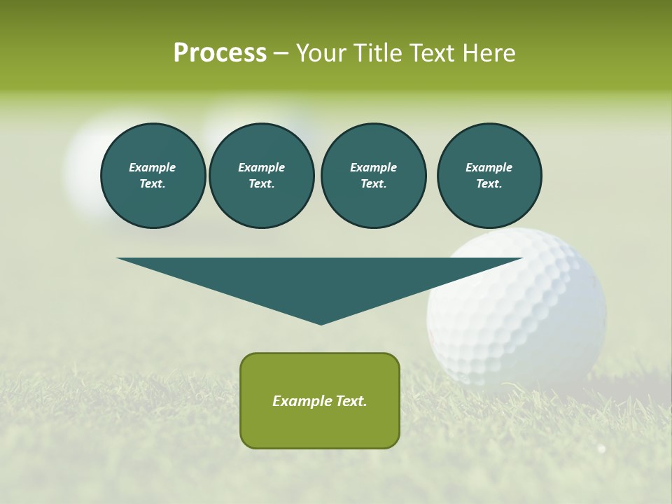 Green Ball Chip PowerPoint Template