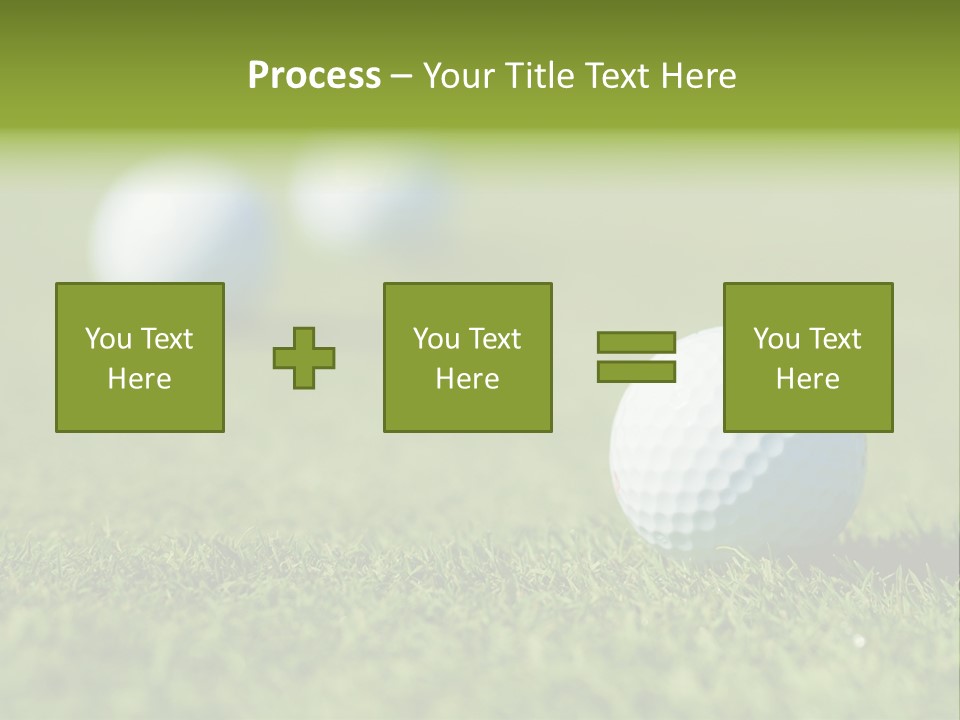 Green Ball Chip PowerPoint Template