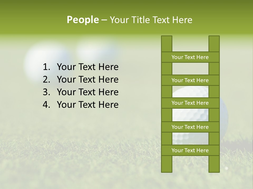 Green Ball Chip PowerPoint Template