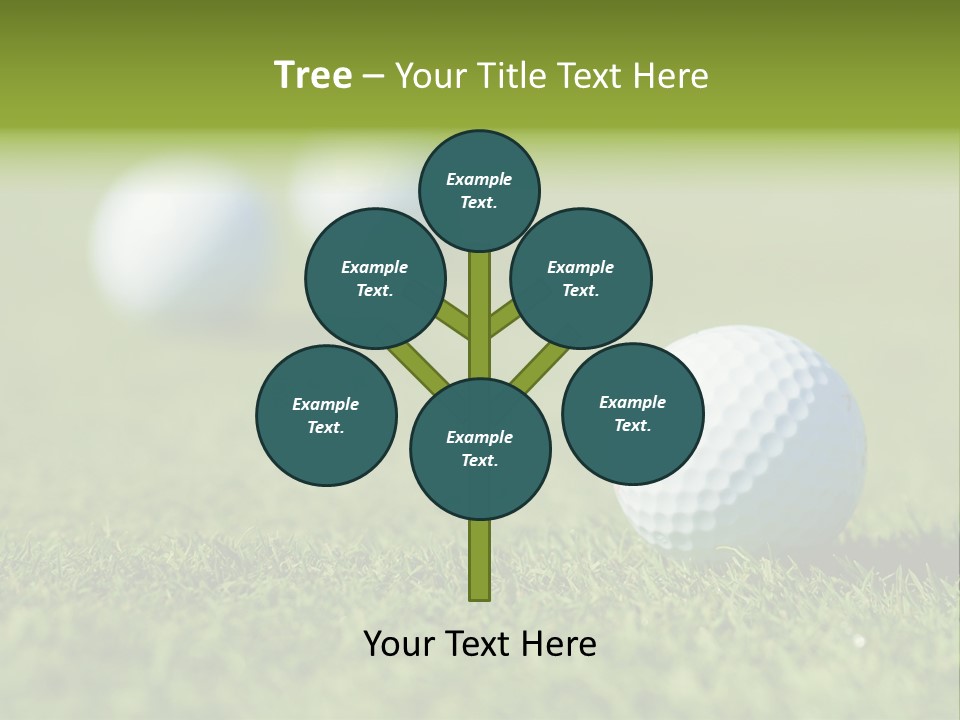 Green Ball Chip PowerPoint Template