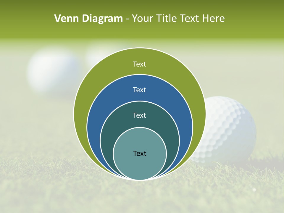 Green Ball Chip PowerPoint Template