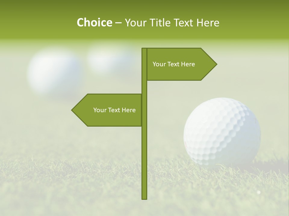 Green Ball Chip PowerPoint Template