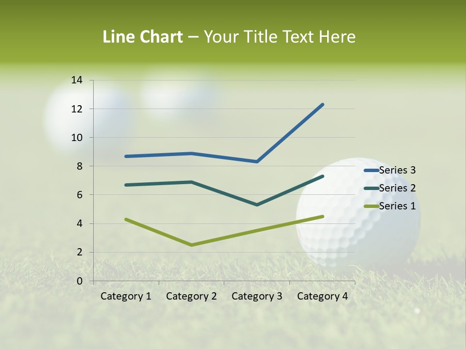 Green Ball Chip PowerPoint Template