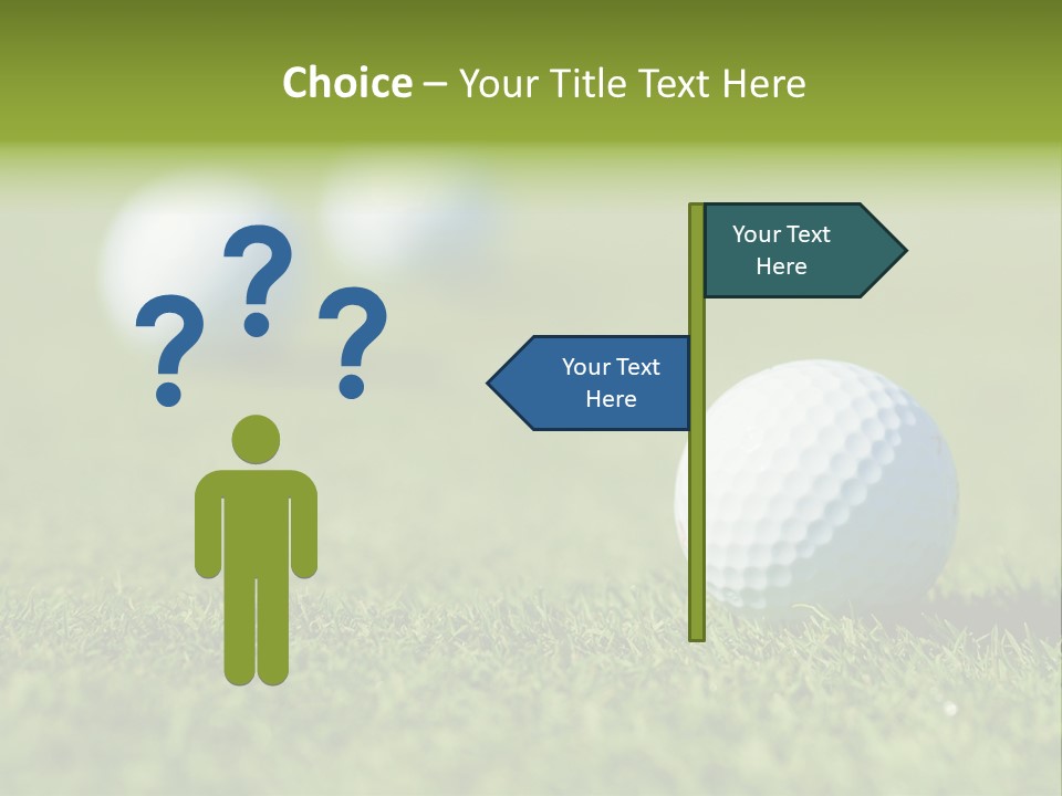 Green Ball Chip PowerPoint Template