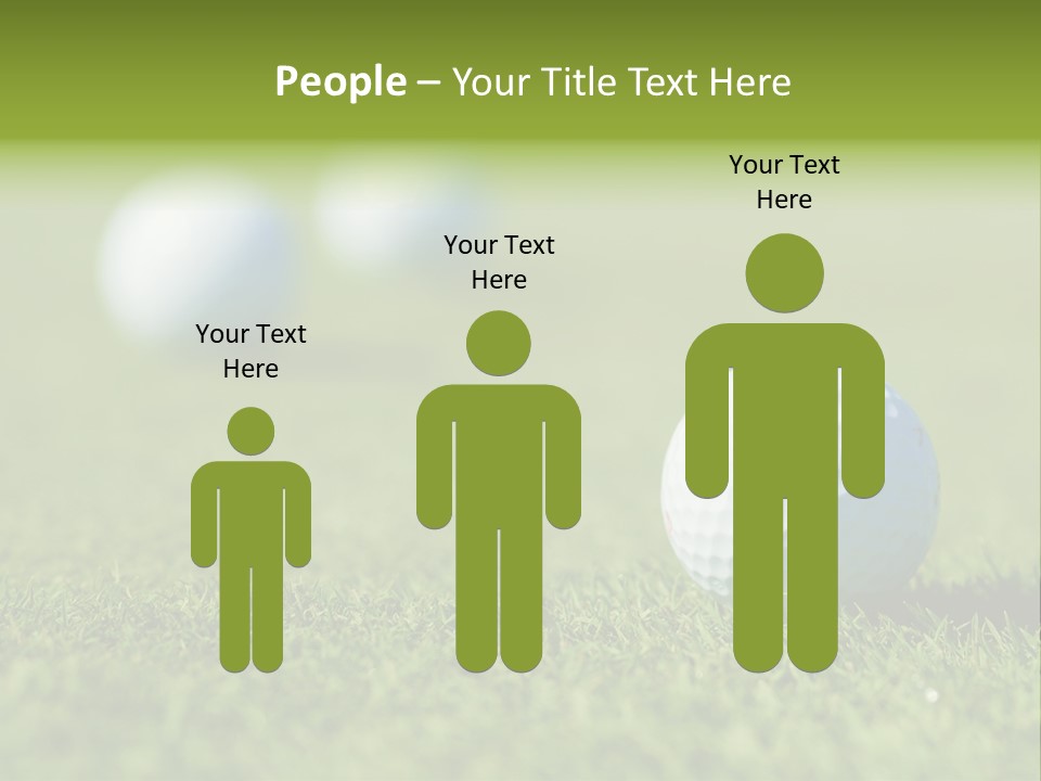 Green Ball Chip PowerPoint Template