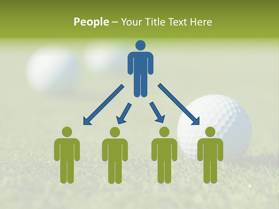 Green Ball Chip PowerPoint Template