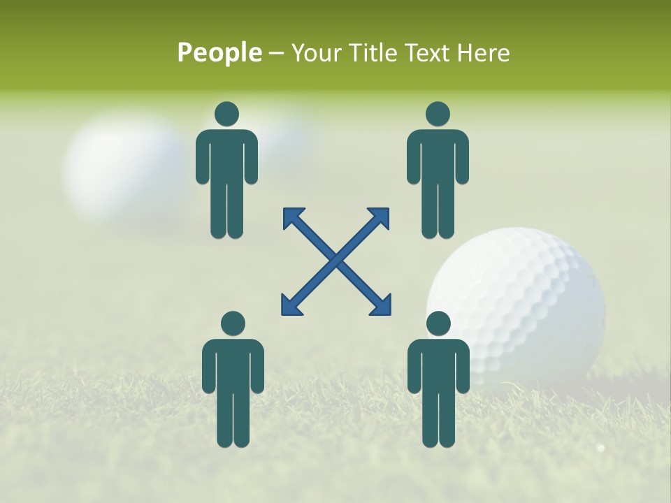Green Ball Chip PowerPoint Template