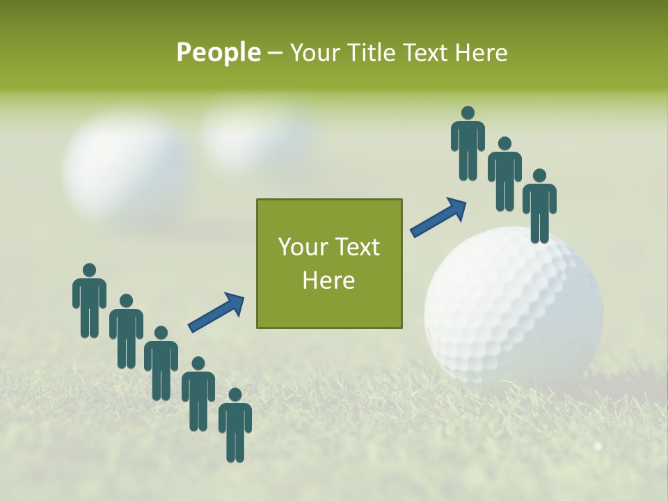 Green Ball Chip PowerPoint Template