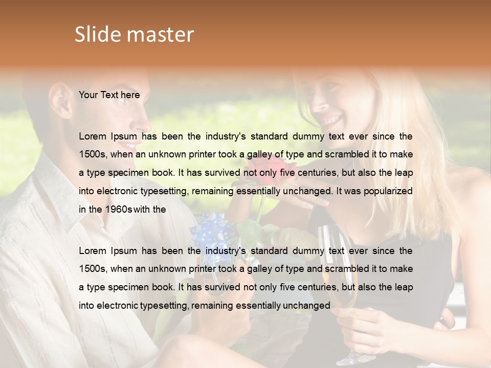 Rosa Flower Girlfriend PowerPoint Template