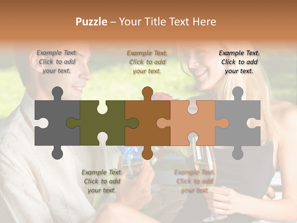 Rosa Flower Girlfriend PowerPoint Template