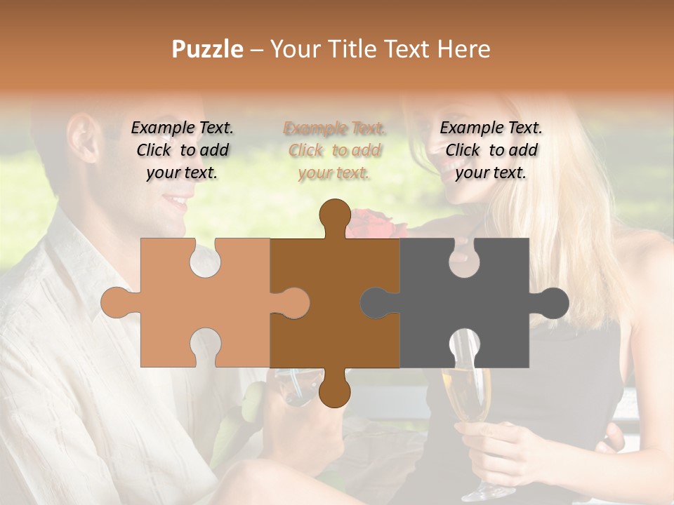 Rosa Flower Girlfriend PowerPoint Template