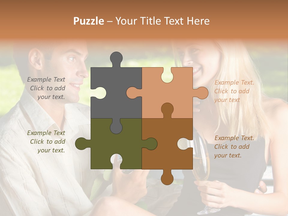 Rosa Flower Girlfriend PowerPoint Template