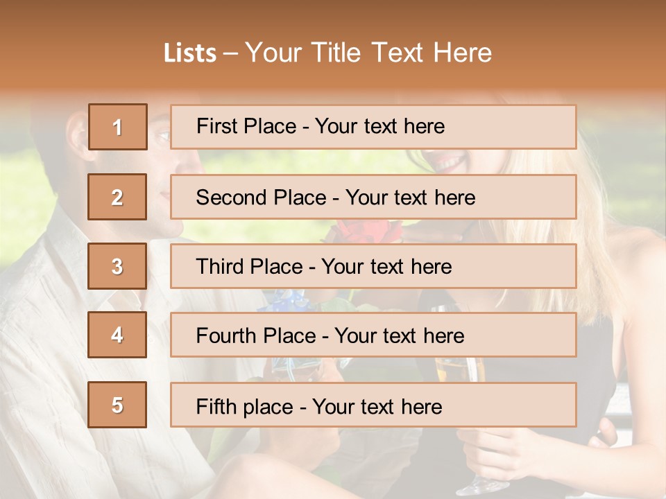 Rosa Flower Girlfriend PowerPoint Template