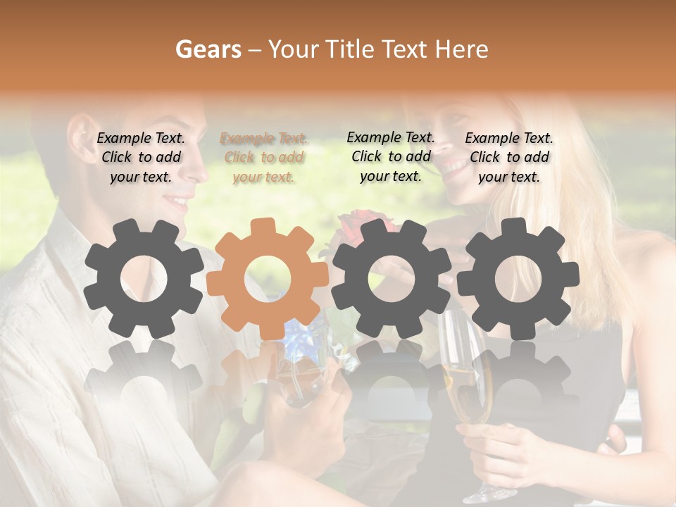 Rosa Flower Girlfriend PowerPoint Template