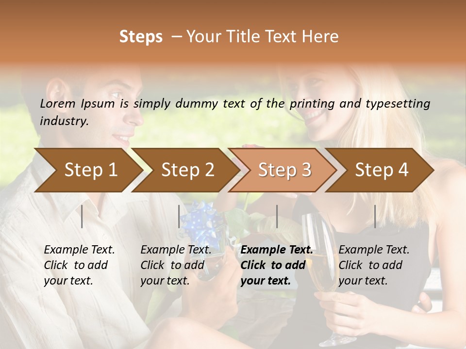 Rosa Flower Girlfriend PowerPoint Template