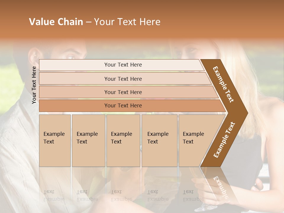 Rosa Flower Girlfriend PowerPoint Template