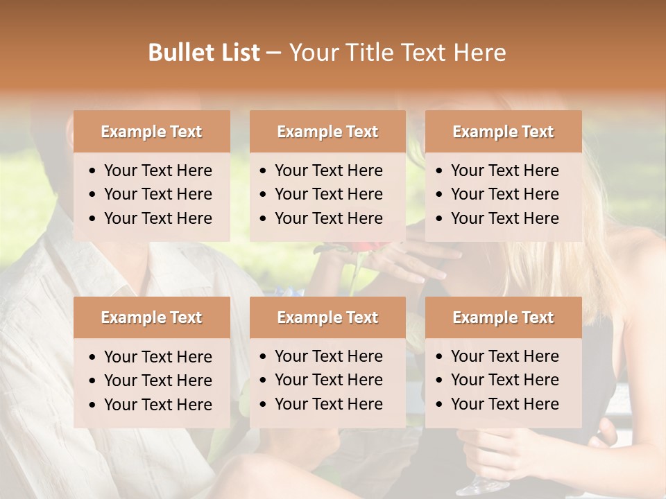 Rosa Flower Girlfriend PowerPoint Template