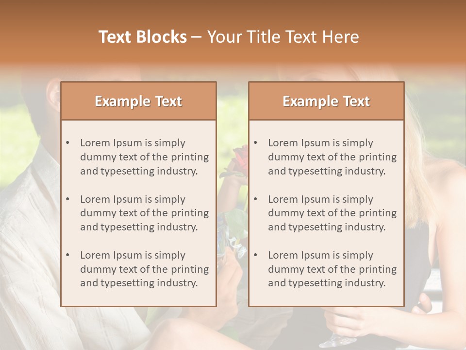 Rosa Flower Girlfriend PowerPoint Template