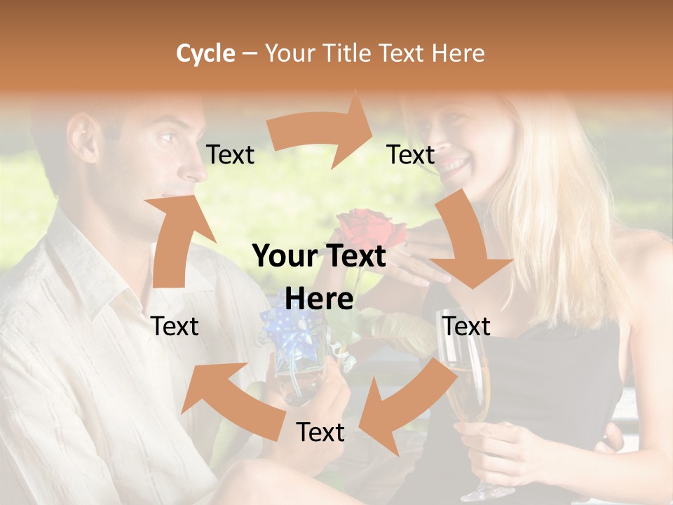 Rosa Flower Girlfriend PowerPoint Template