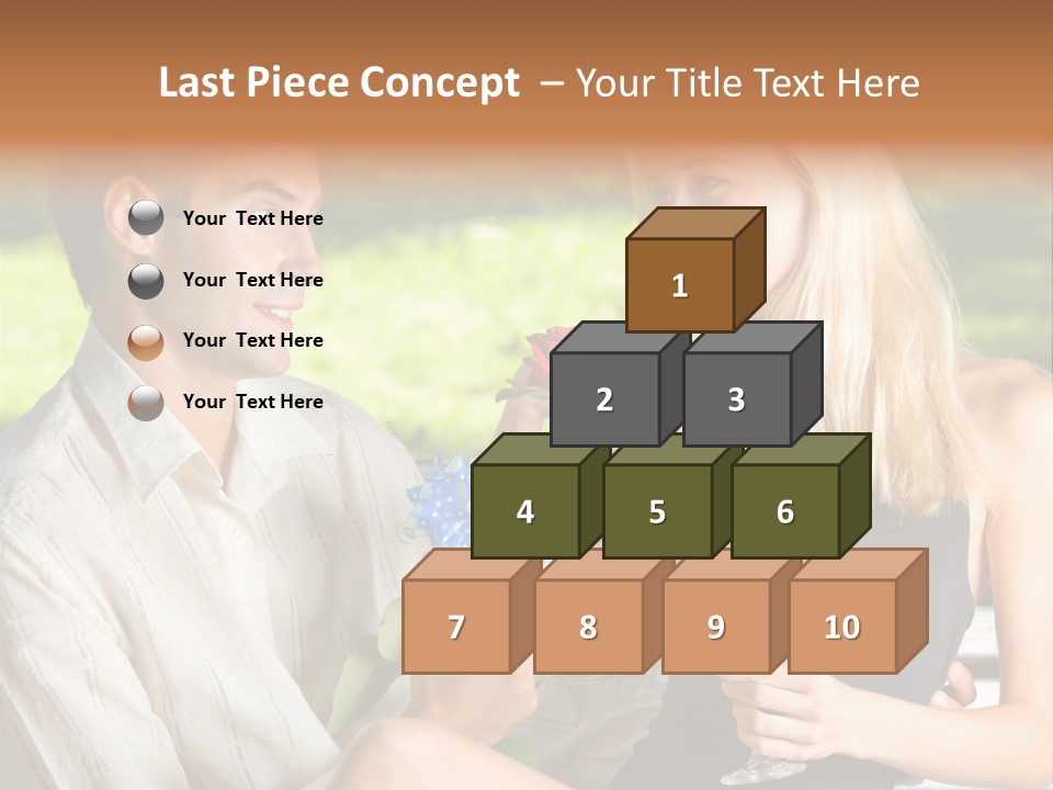 Rosa Flower Girlfriend PowerPoint Template