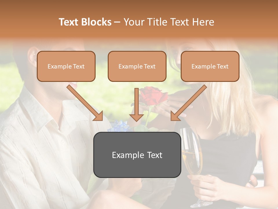 Rosa Flower Girlfriend PowerPoint Template