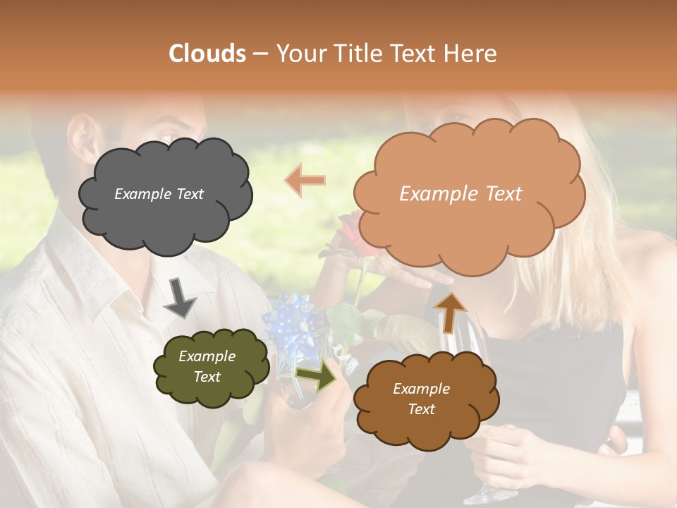 Rosa Flower Girlfriend PowerPoint Template