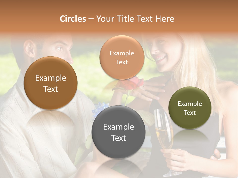 Rosa Flower Girlfriend PowerPoint Template