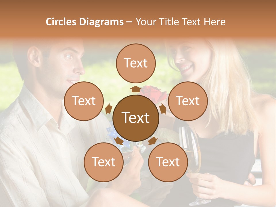 Rosa Flower Girlfriend PowerPoint Template