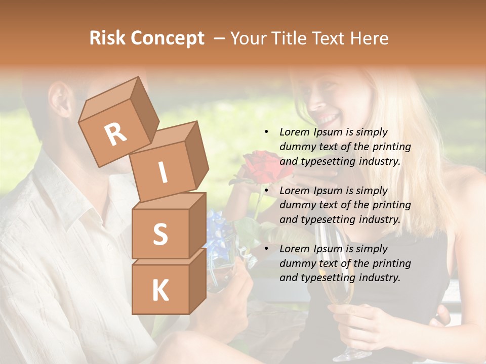 Rosa Flower Girlfriend PowerPoint Template