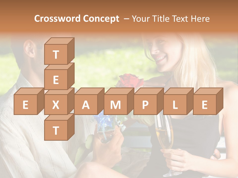 Rosa Flower Girlfriend PowerPoint Template