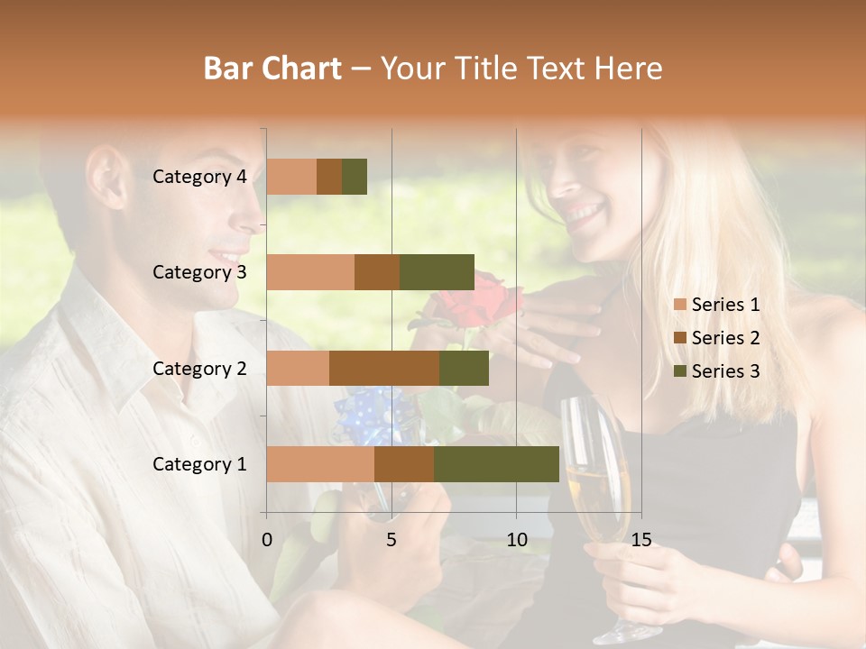 Rosa Flower Girlfriend PowerPoint Template