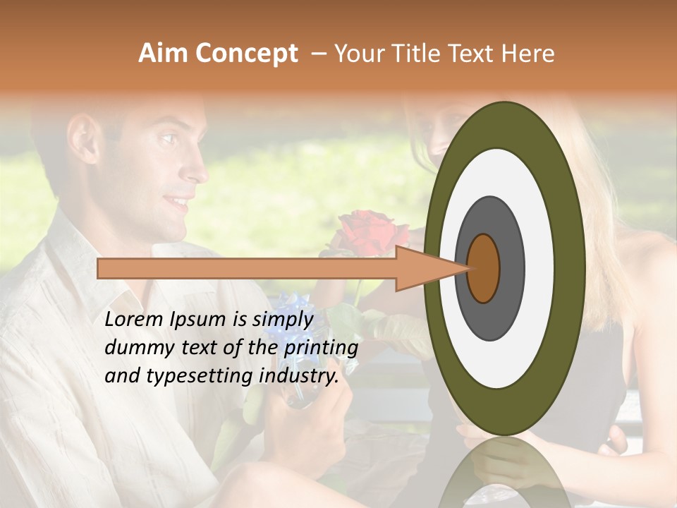 Rosa Flower Girlfriend PowerPoint Template