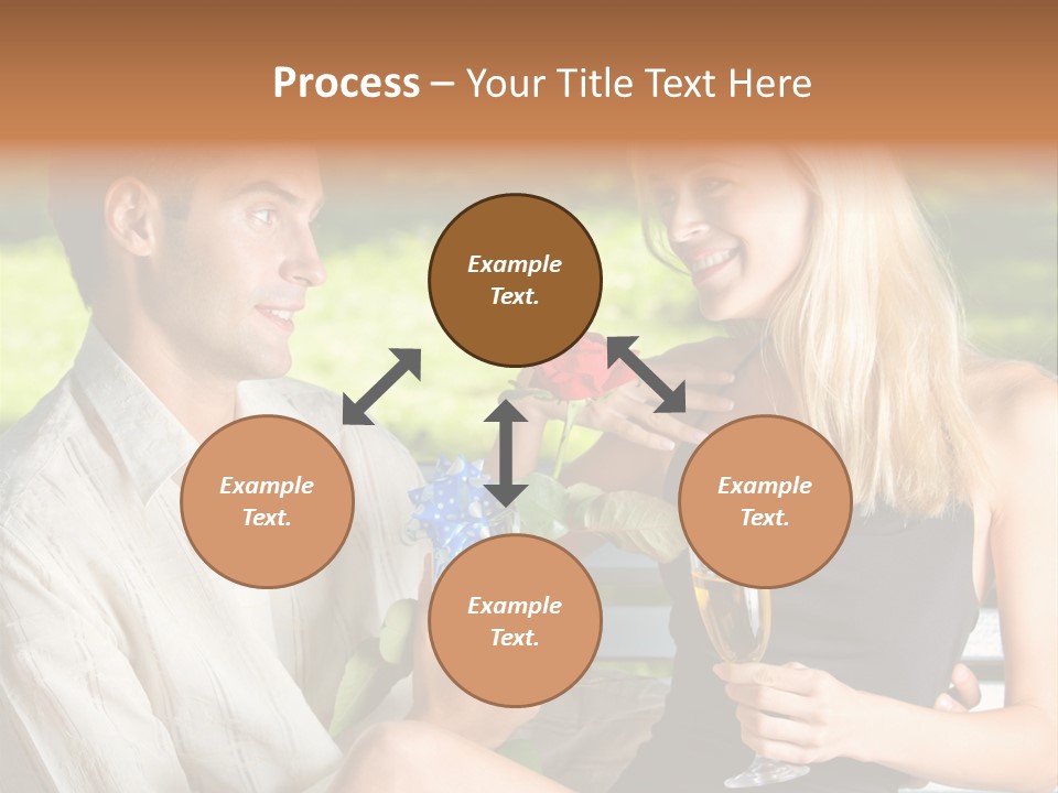 Rosa Flower Girlfriend PowerPoint Template