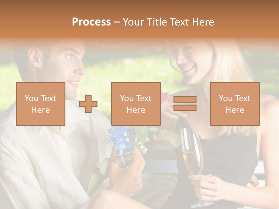 Rosa Flower Girlfriend PowerPoint Template