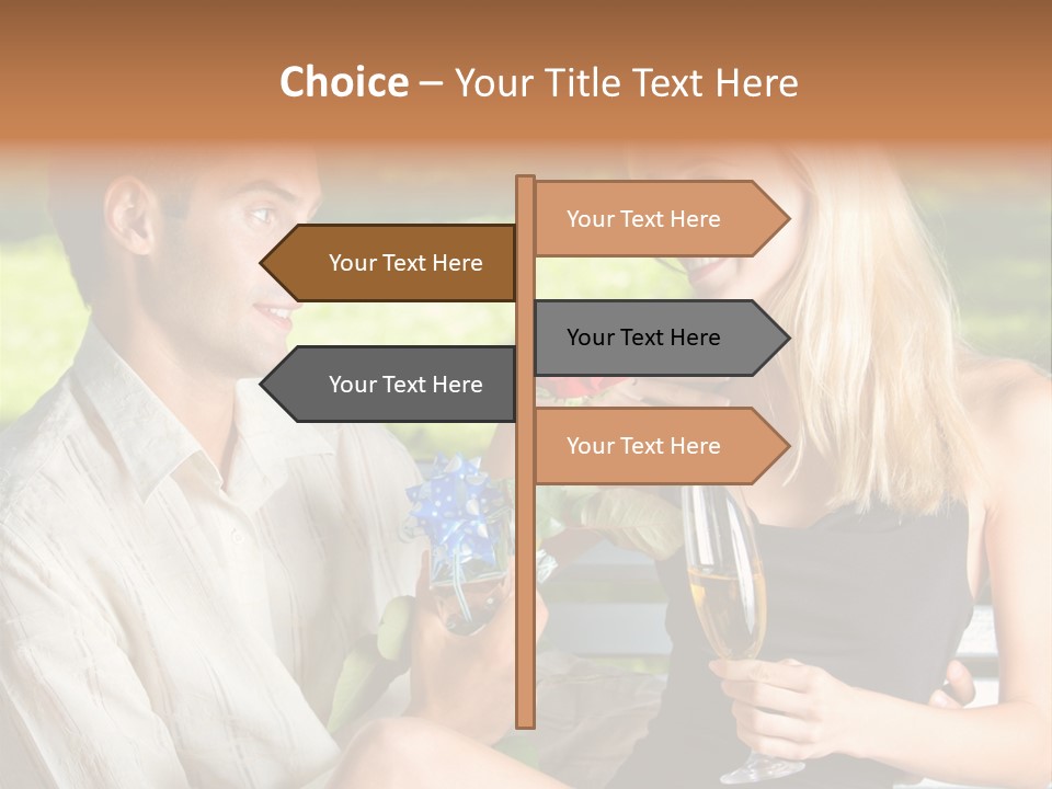 Rosa Flower Girlfriend PowerPoint Template